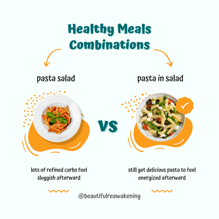 Pasta salad versus pasta in salad