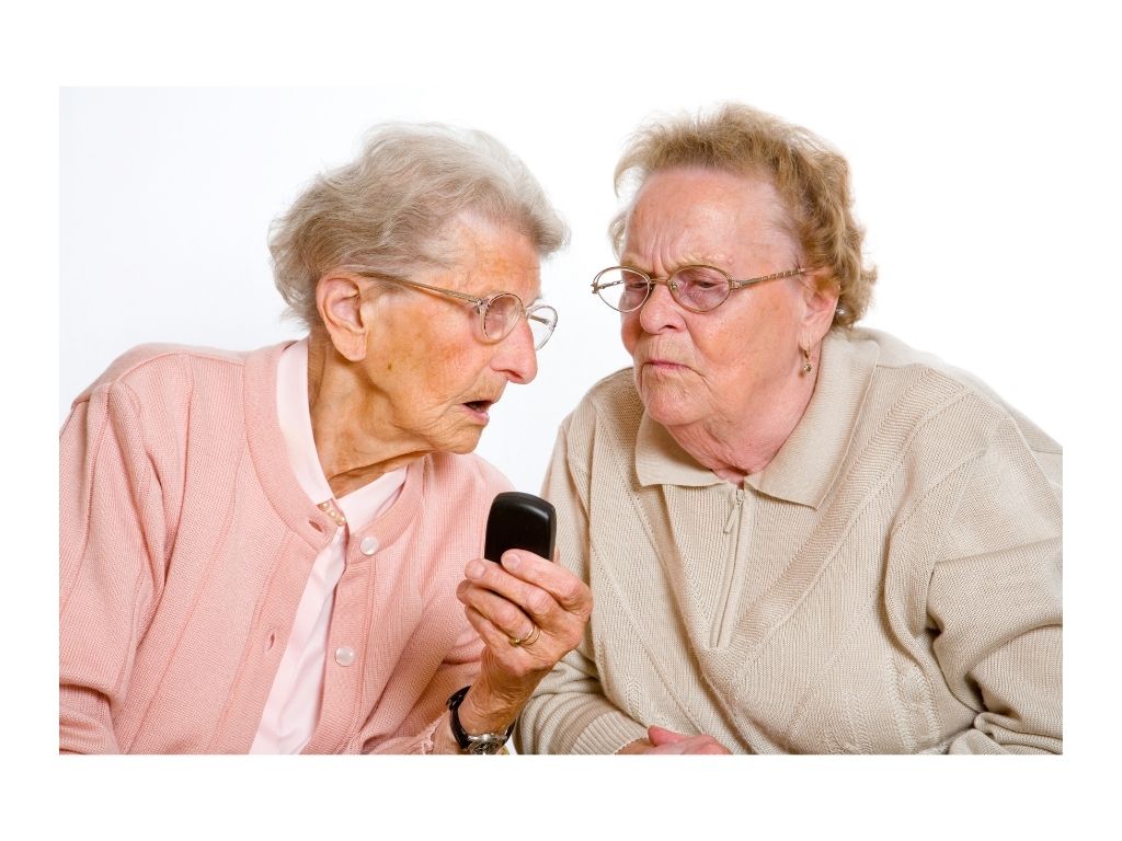 Senior Women with Cell Phone